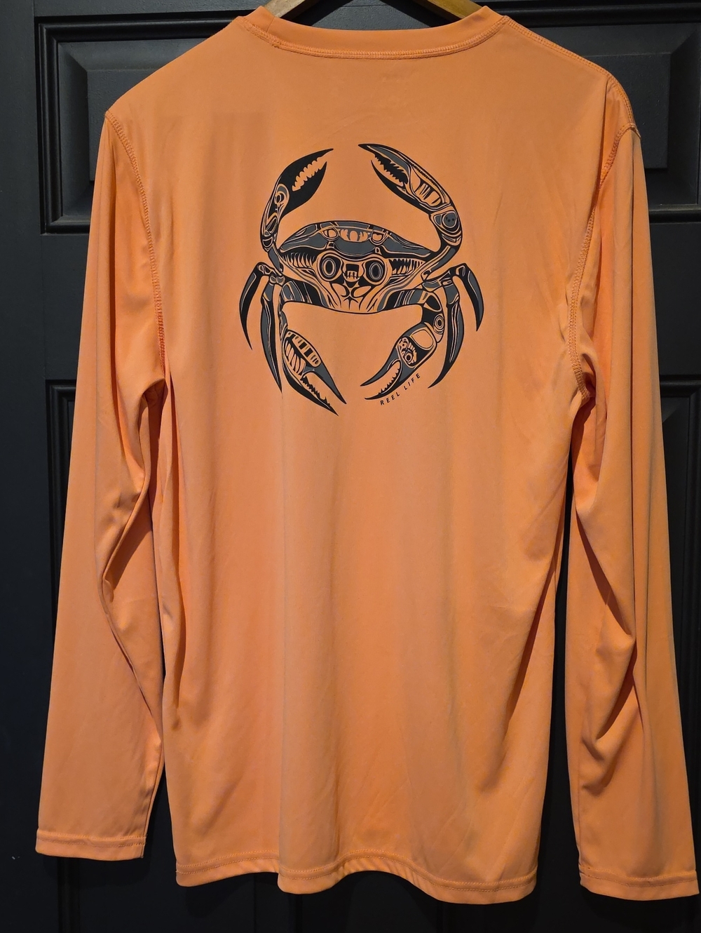 Reel Life Men's Long-Sleeve Coral Swim Rash Guard new no tags M